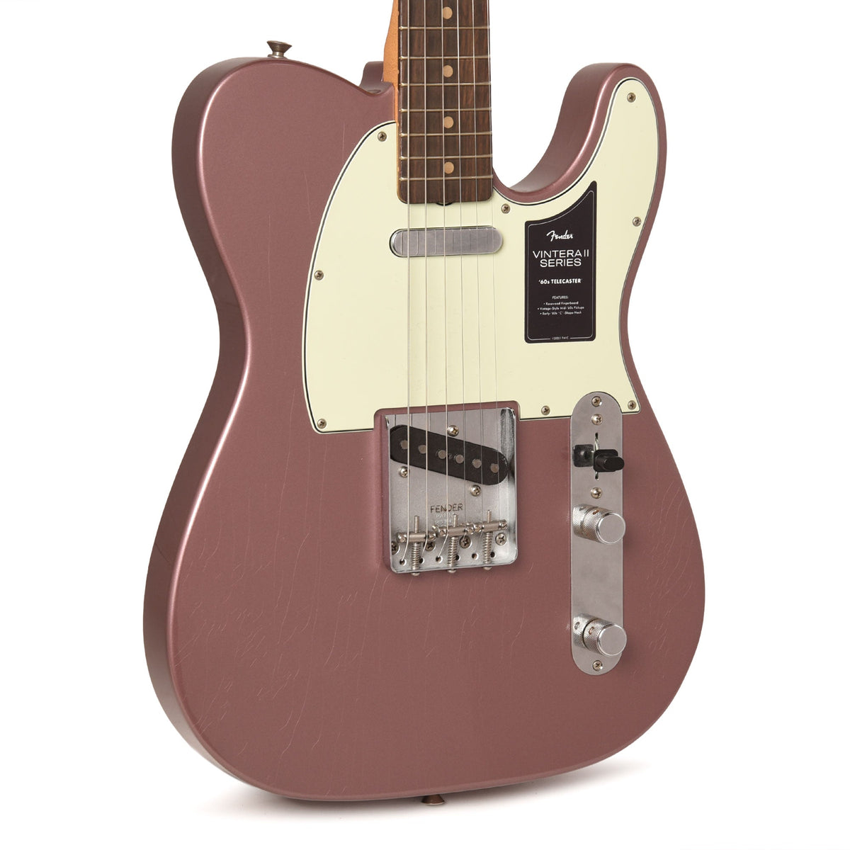 Fender Limited Edition Vintera II Road Worn '60s Telecaster Burgundy Mist Metallic - MusicMarket