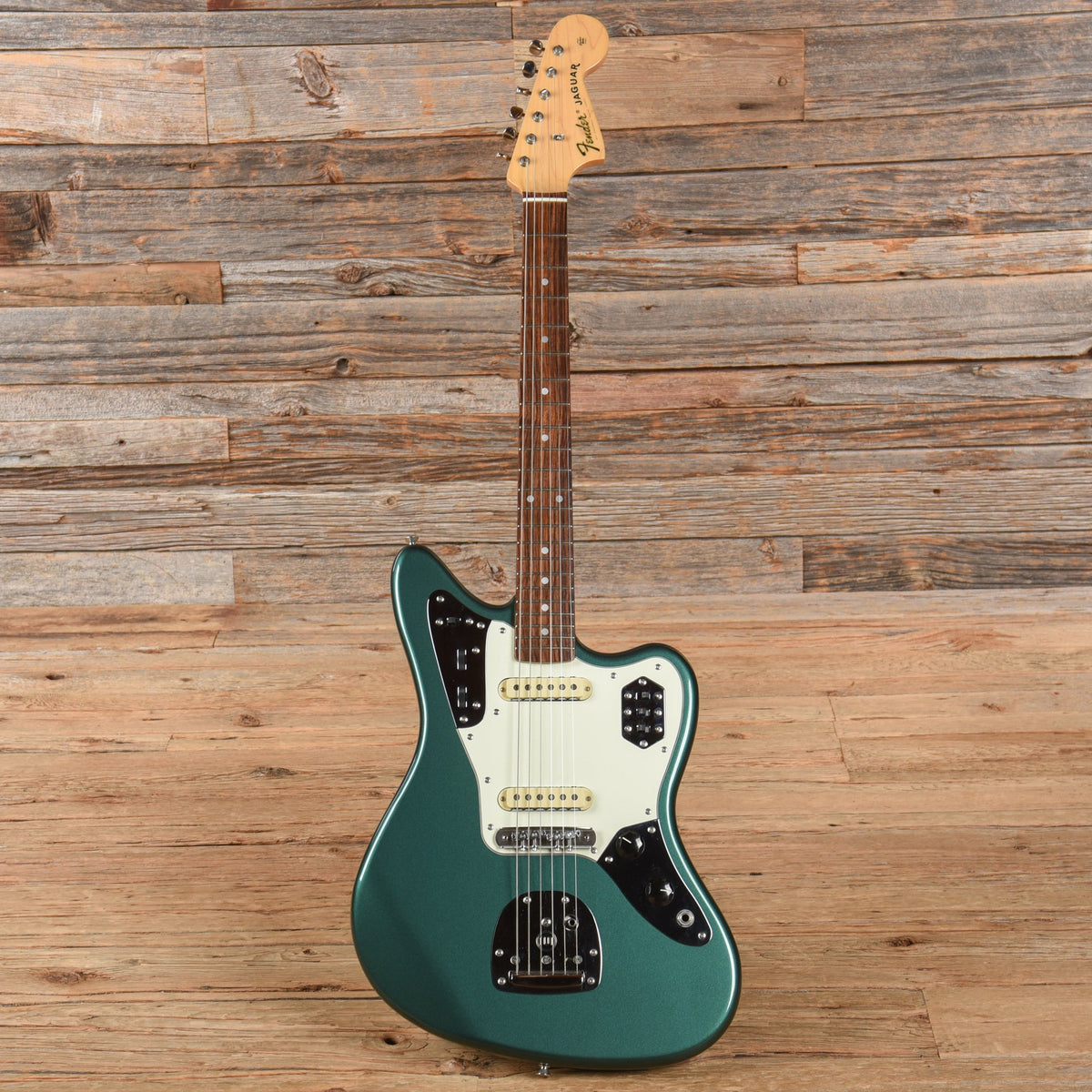 Fender MIJ Hybrid Jaguar Sherwood Green 2018 - View 4 | MusicMarket
