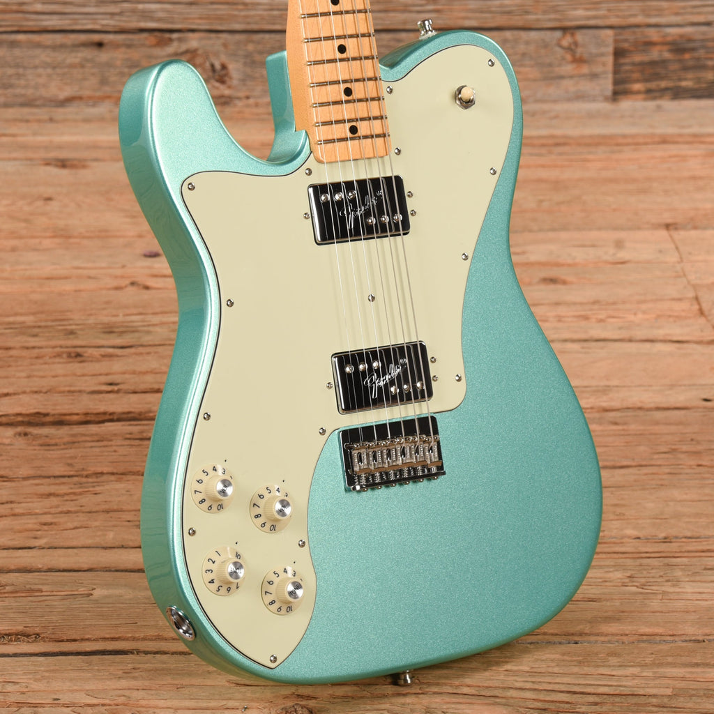 Fender Mod Shop Telecaster Deluxe Mystic Sea Foam Green 2023 LEFTY - View 2 | MusicMarket