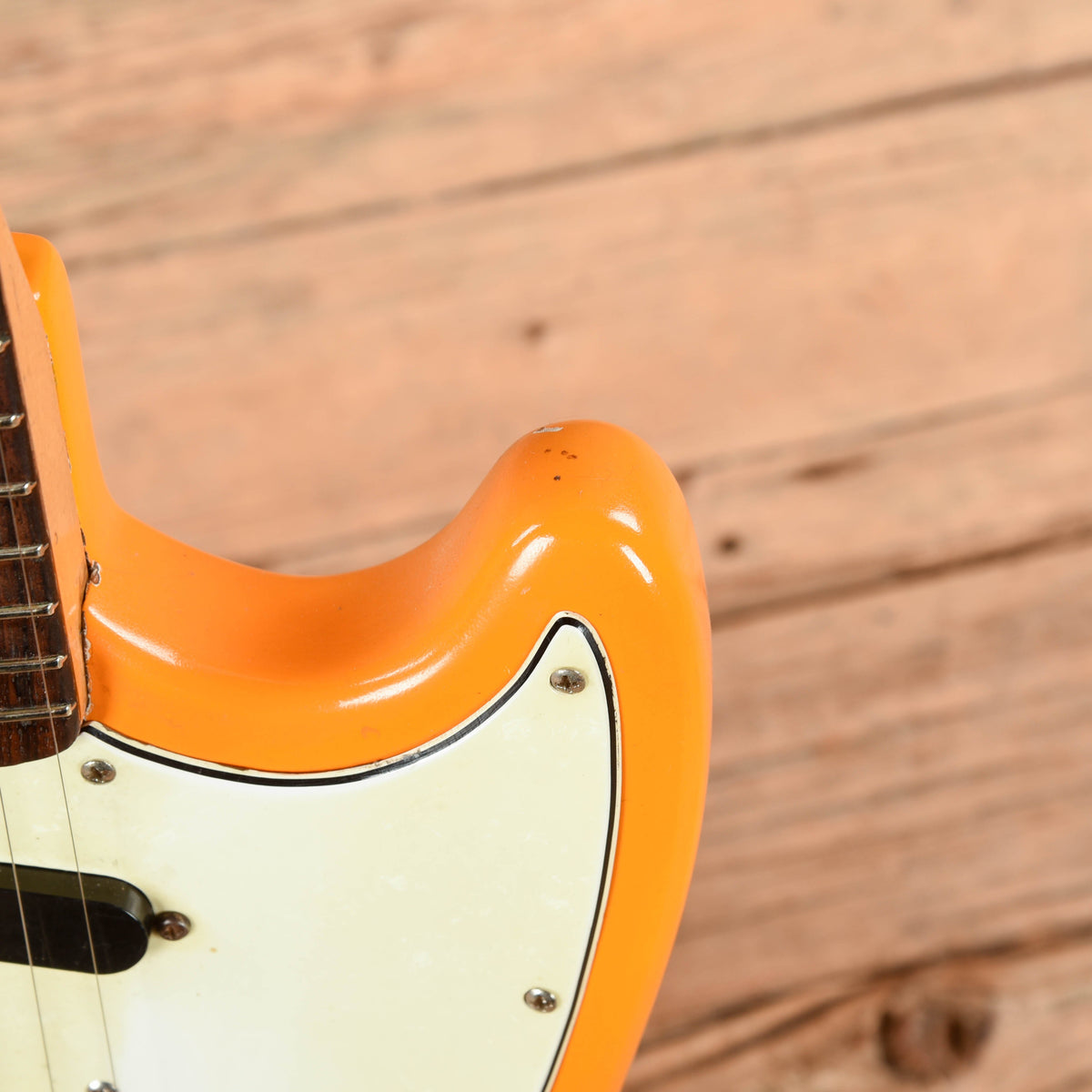 Fender Mustang Competition Orange Refin 1968 - View 10 | MusicMarket