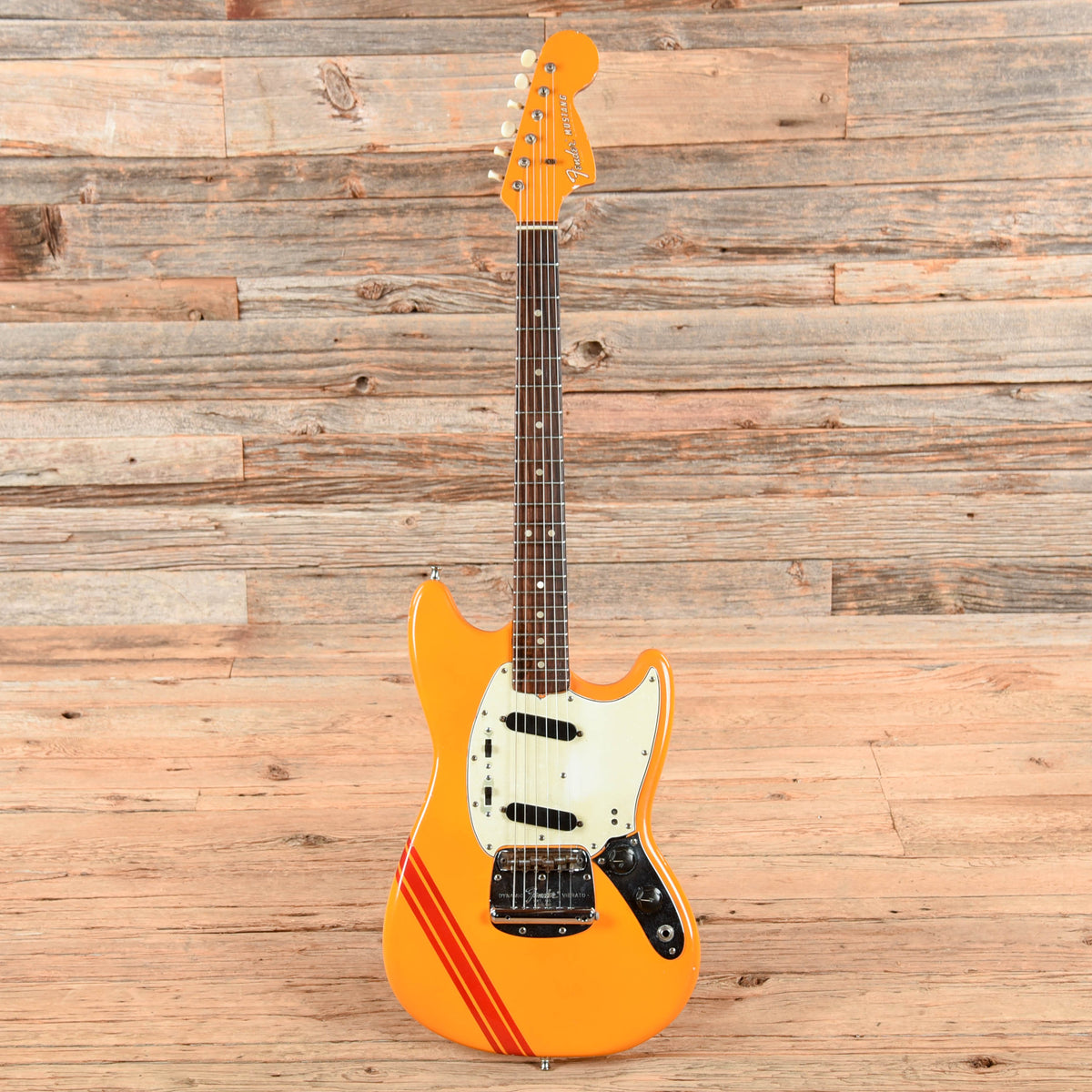 Fender Mustang Competition Orange Refin 1968 - View 4 | MusicMarket