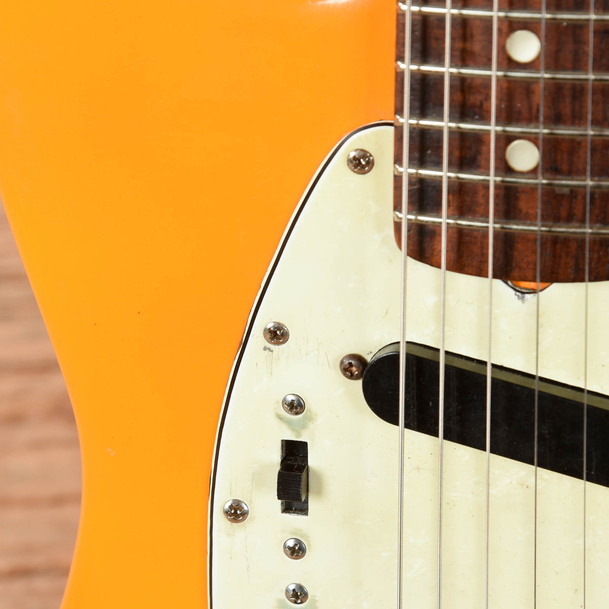 Fender Mustang Competition Orange Refin 1968 - View 11 | MusicMarket