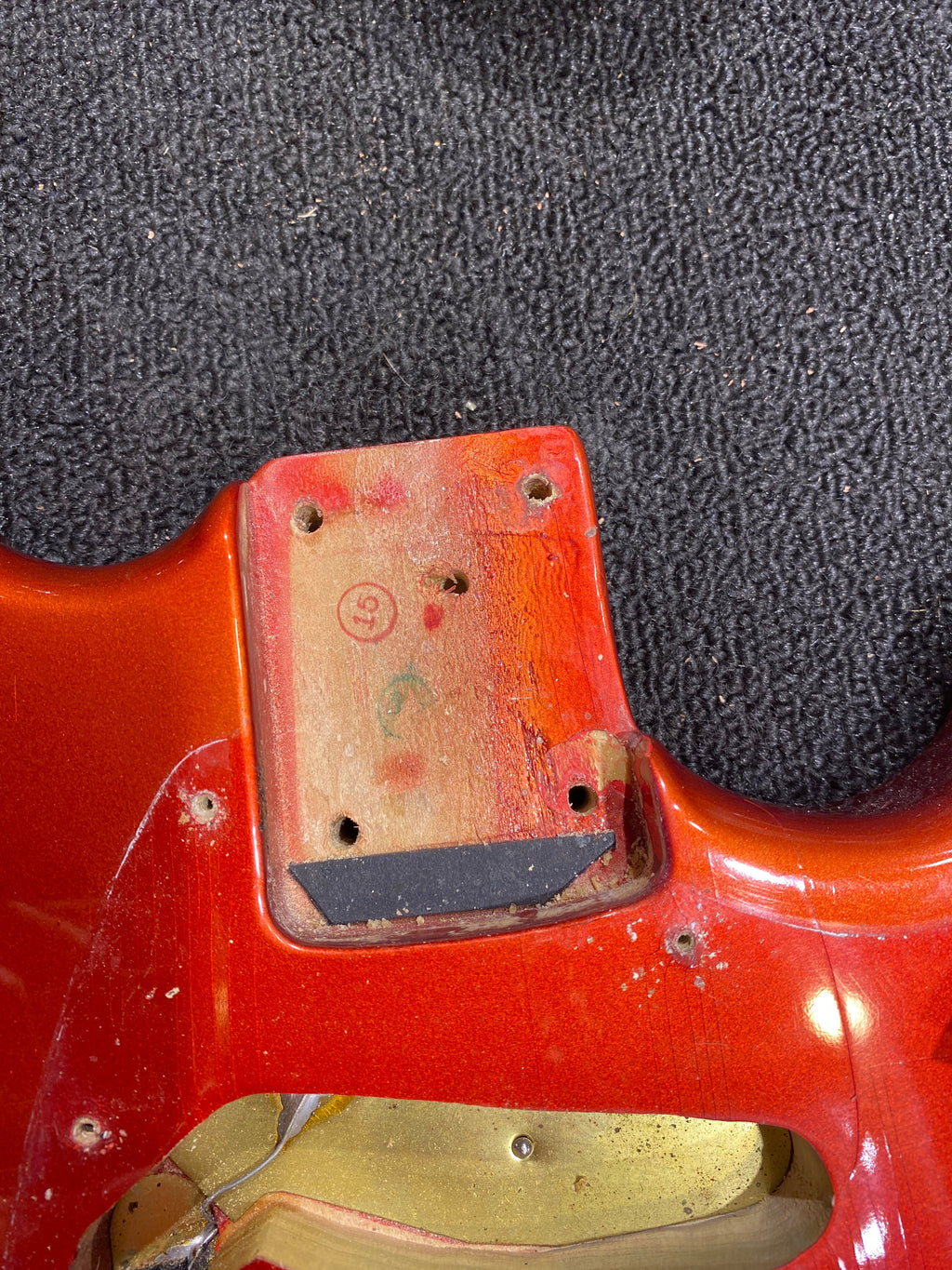 Fender Mustang Competition Red 1970 - View 14 | MusicMarket