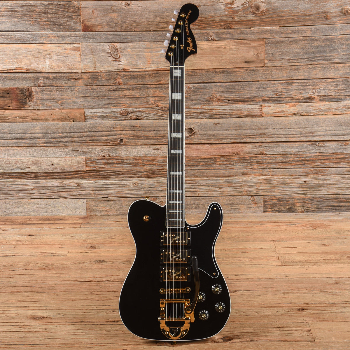 Fender Parallel Universe Volume II Troublemaker Telecaster Deluxe Bigsby Black 2022 - View 4 | MusicMarket