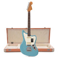 Fender Player II Jaguar RW Aquatone Blue and Pacific Peach Hardshell Case Bundle - MusicMarket
