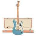 Fender Player II Stratocaster HSS MN Aquatone Blue and Pacific Peach Hardshell Case Bundle - MusicMarket