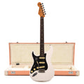 Fender Player II Stratocaster RW Polar White LEFTY and Pacific Peach Hardshell Case Bundle - MusicMarket