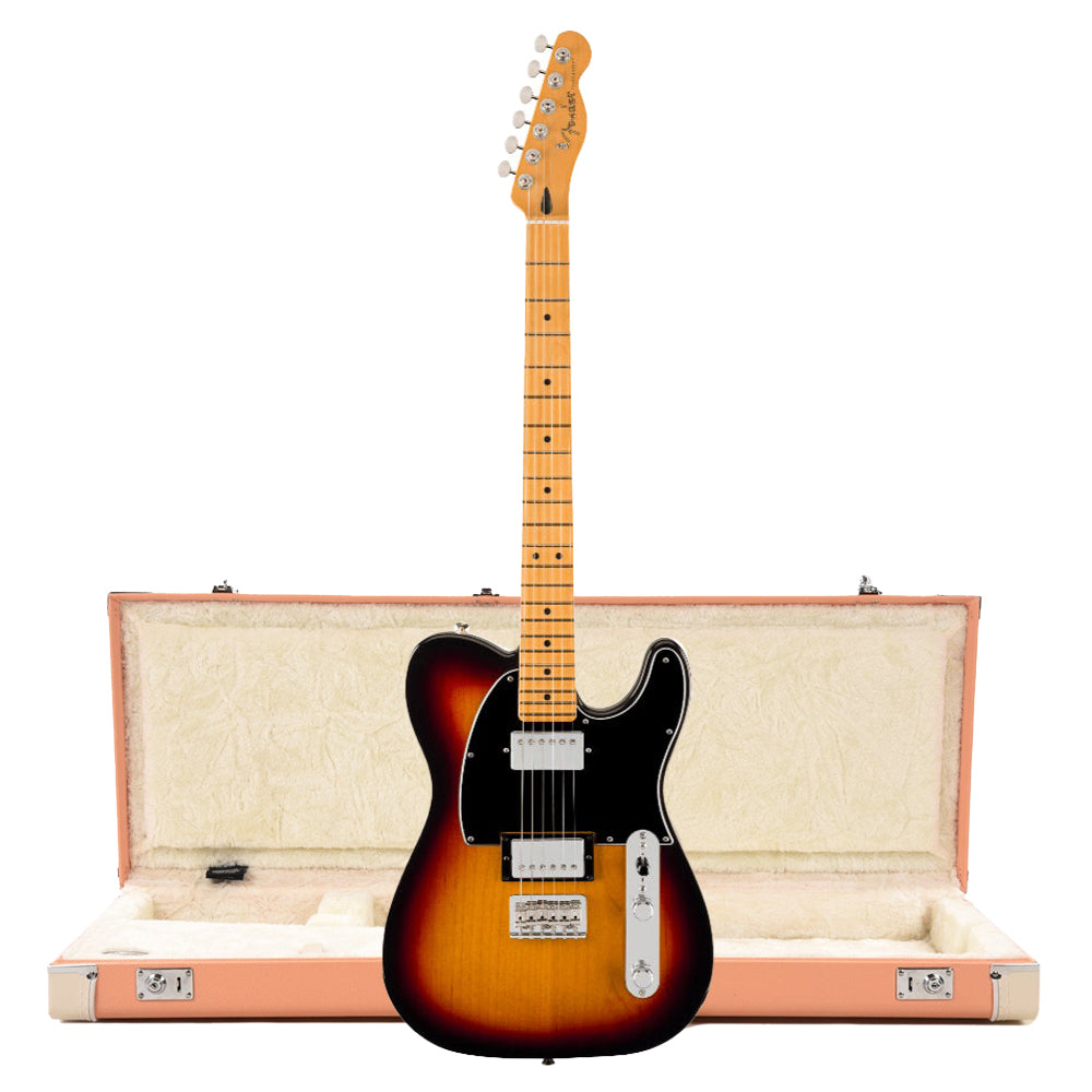 Fender Player II Telecaster HH MN 3-Color Sunburst and Pacific Peach Hardshell Case Bundle - MusicMarket