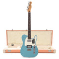 Fender Player II Telecaster HH RW Aquatone Blue and Pacific Peach Hardshell Case Bundle - MusicMarket
