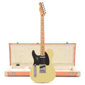 Fender Player II Telecaster MN Hialeah Yellow LEFTY and Pacific Peach Hardshell Case Bundle - MusicMarket