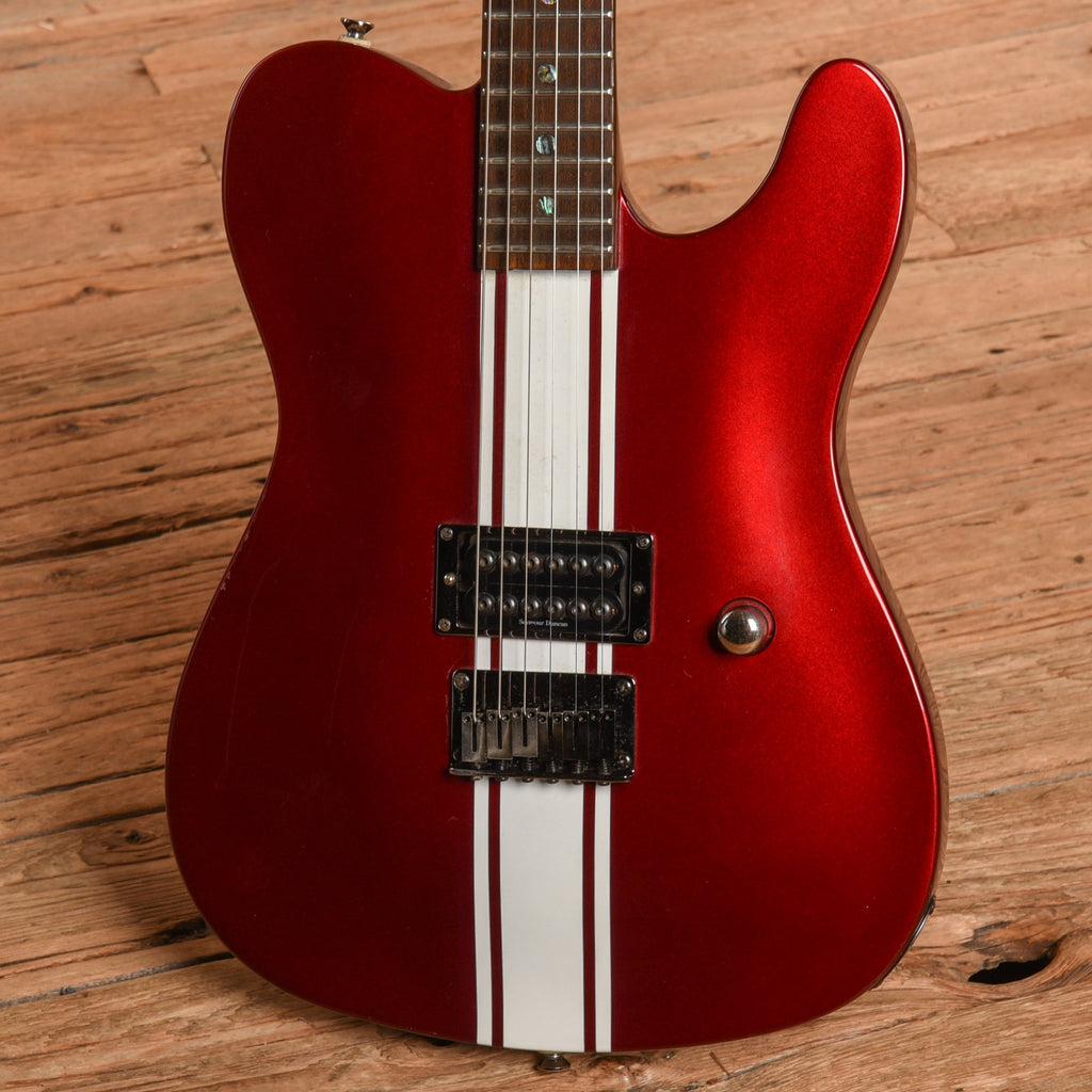 Fender Special Edition Set-Neck Esquire Custom GT Crimson Red Metallic 2003 - View 2 | MusicMarket
