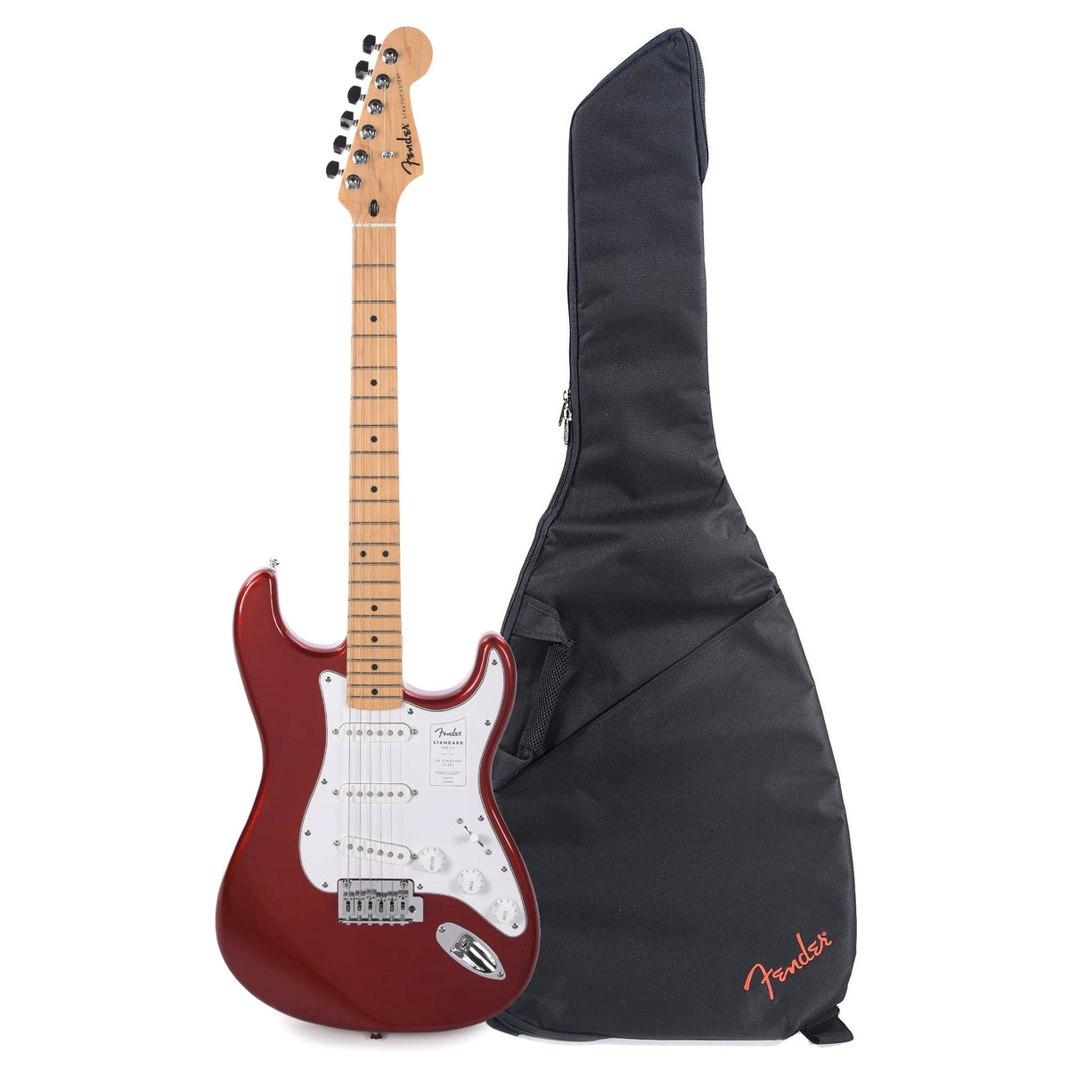 Fender Standard Stratocaster MN Candy Cola and FE405 Gig Bag Bundle - MusicMarket