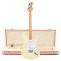 Fender Standard Stratocaster MN Olympic White and Pacific Peach Hardshell Case Bundle - MusicMarket