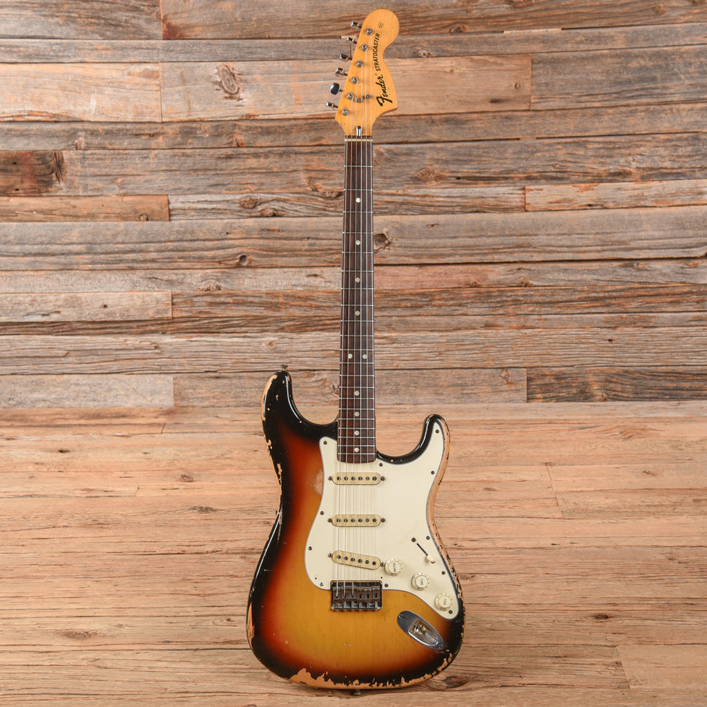 Fender Stratocaster Hardtail Sunburst 1972 - View 4 | MusicMarket