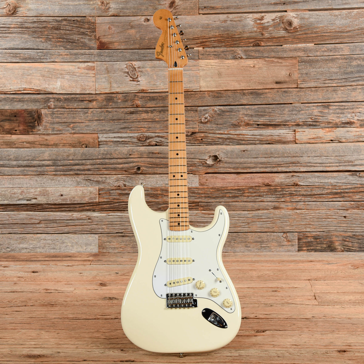 Fender Stratocaster Jimi Hendrix Reissue Olympic White - Dave Amato of REO Speedwagon - View 4 | MusicMarket