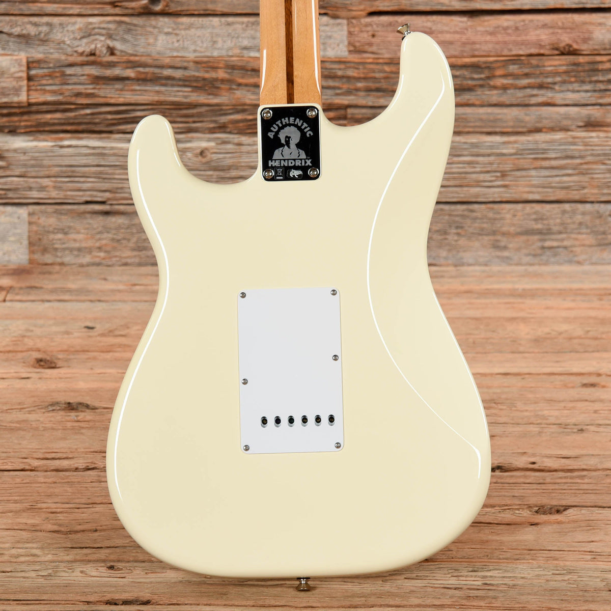 Fender Stratocaster Jimi Hendrix Reissue Olympic White - Dave Amato of REO Speedwagon - View 3 | MusicMarket