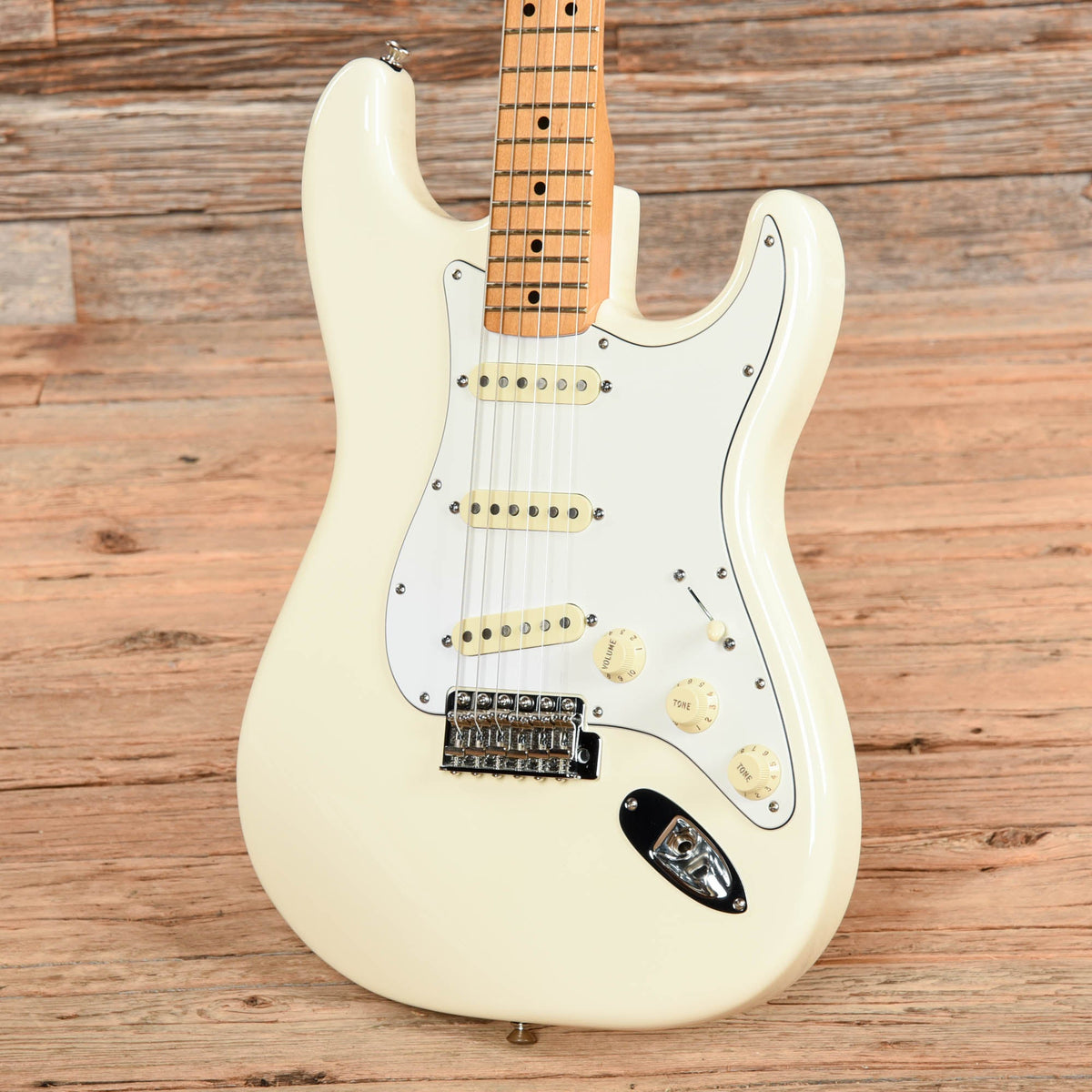Fender Stratocaster Jimi Hendrix Reissue Olympic White - Dave Amato of REO Speedwagon - View 2 | MusicMarket
