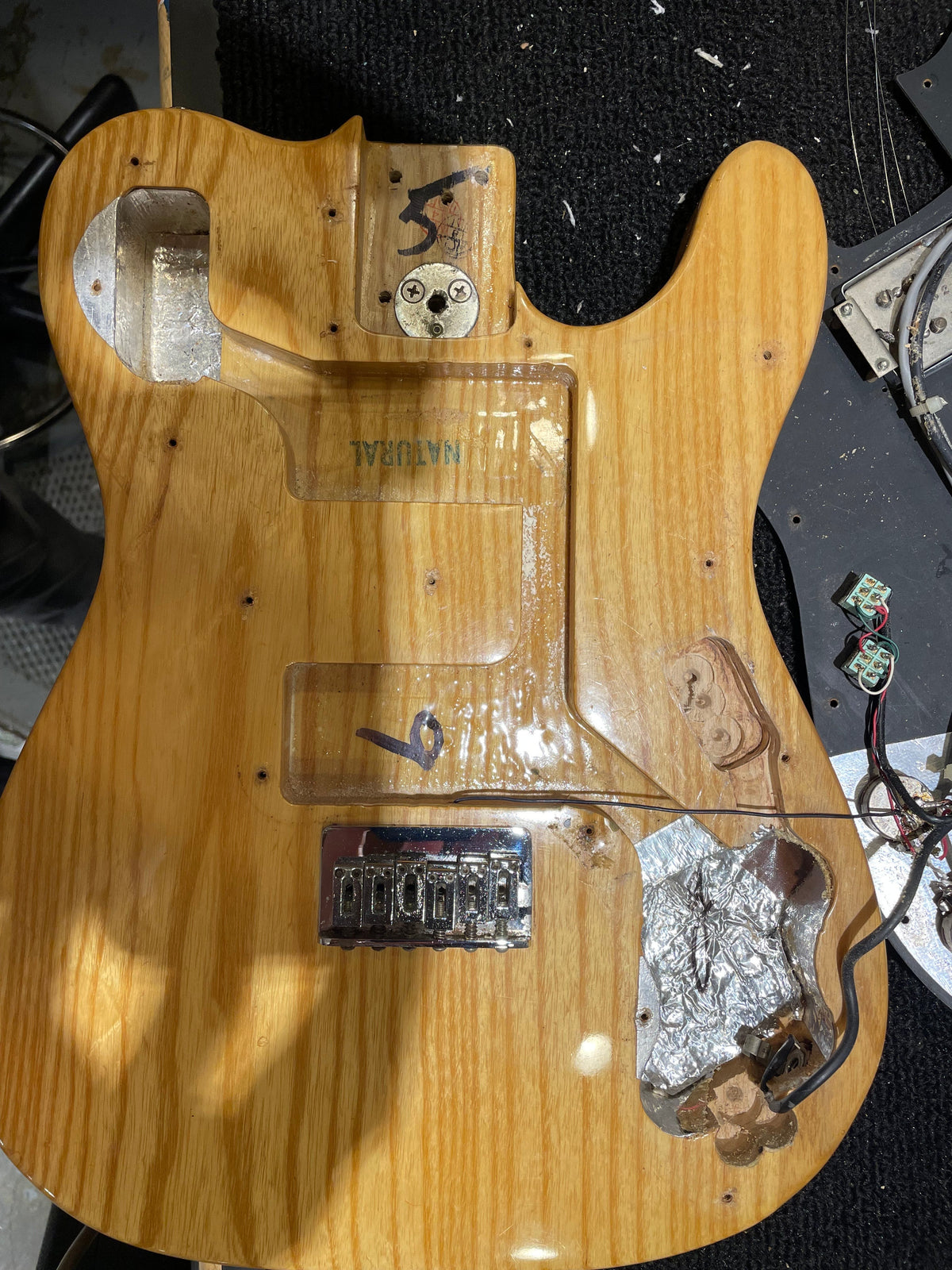 Fender Telecaster Deluxe Natural 1974 - View 12 | MusicMarket