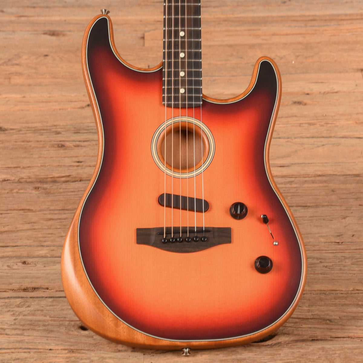 Fender American Acoustasonic Stratocaster 3-Color Sunburt - MusicMarket