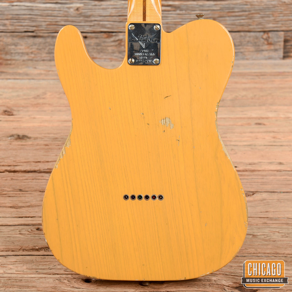 Fender Custom Shop 20th Anniversary Relic Nocaster, Butterscotch Blonde - View 5 | MusicMarket