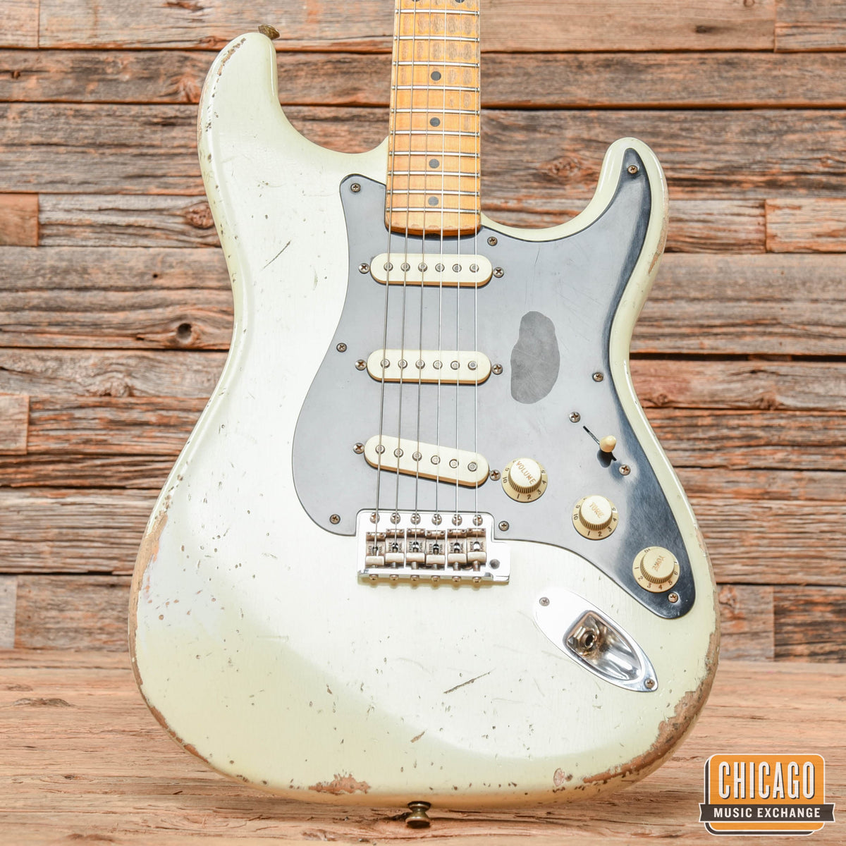 Fender Custom Shop '56 Active Journeyman Relic Stratocaster Masterbuilt Todd Krause Olympic White - View 8 | MusicMarket