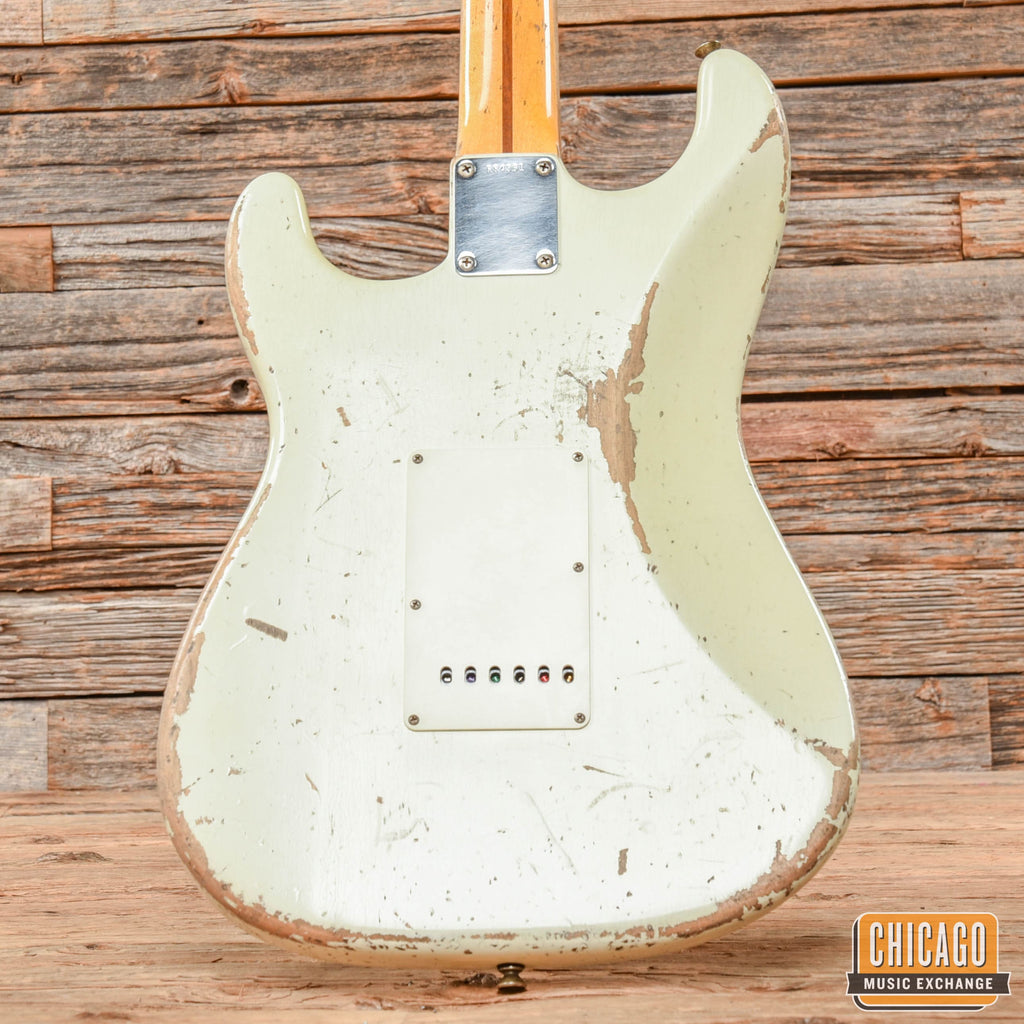 Fender Custom Shop '56 Active Journeyman Relic Stratocaster Masterbuilt Todd Krause Olympic White - View 9 | MusicMarket