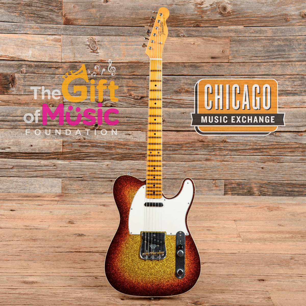 Fender Custom Shop Limited Edition Postmodern Telecaster Journeyman Relic 3-Tone Sunburst Sparkle - MusicMarket