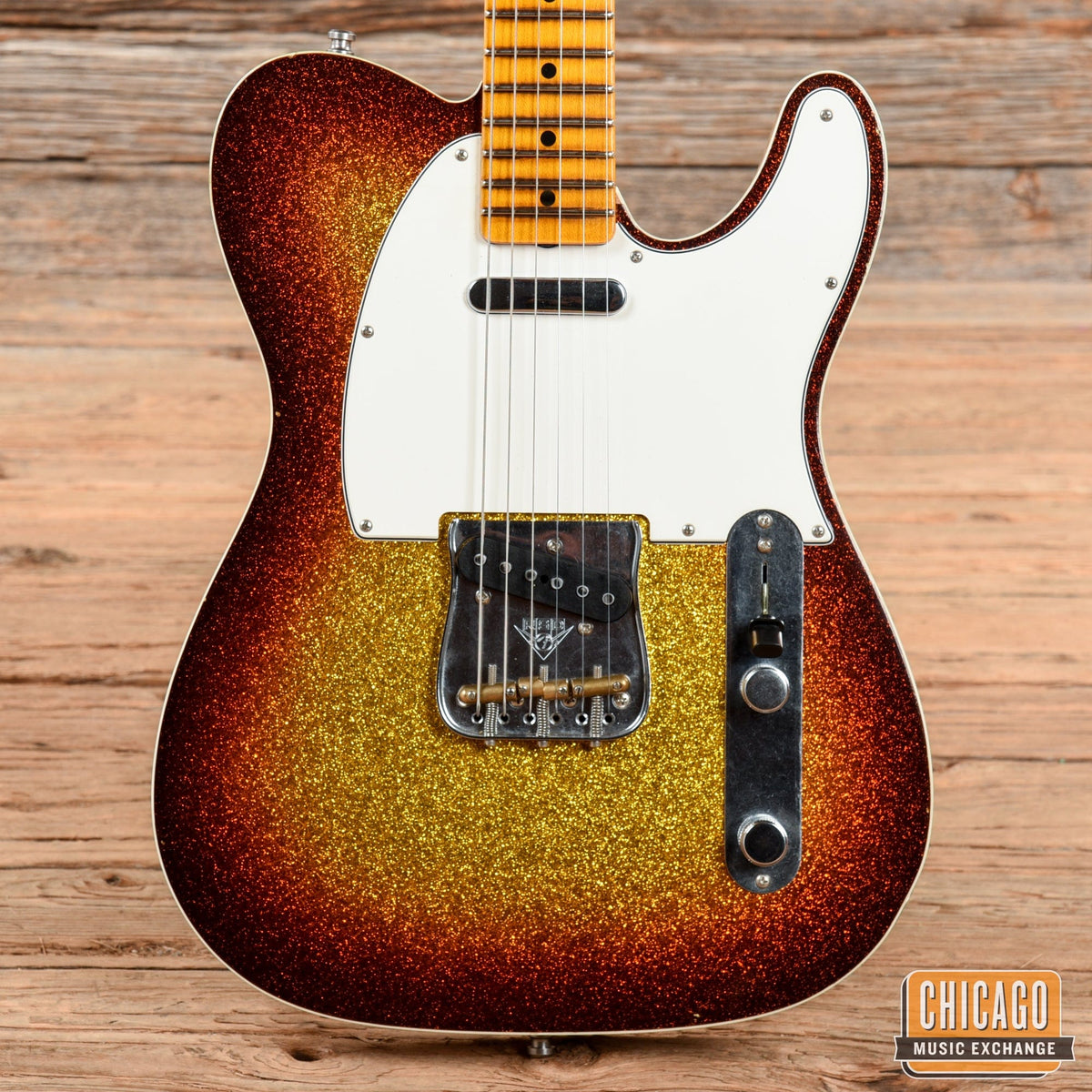Fender Custom Shop Limited Edition Postmodern Telecaster Journeyman Relic 3-Tone Sunburst Sparkle - View 3 | MusicMarket