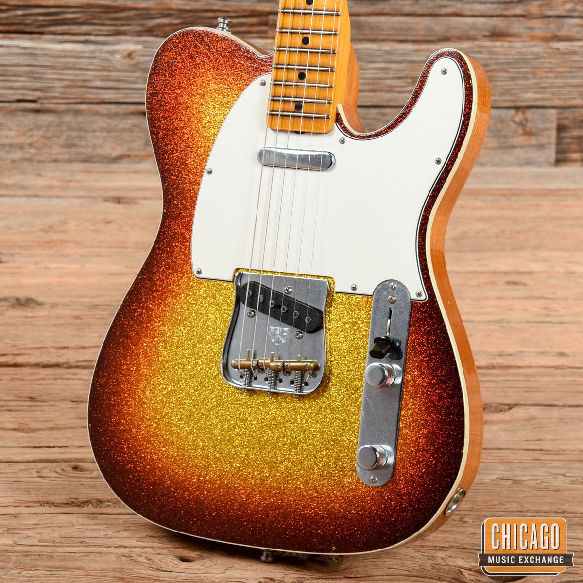 Fender Custom Shop Limited Edition Postmodern Telecaster Journeyman Relic 3-Tone Sunburst Sparkle - View 4 | MusicMarket