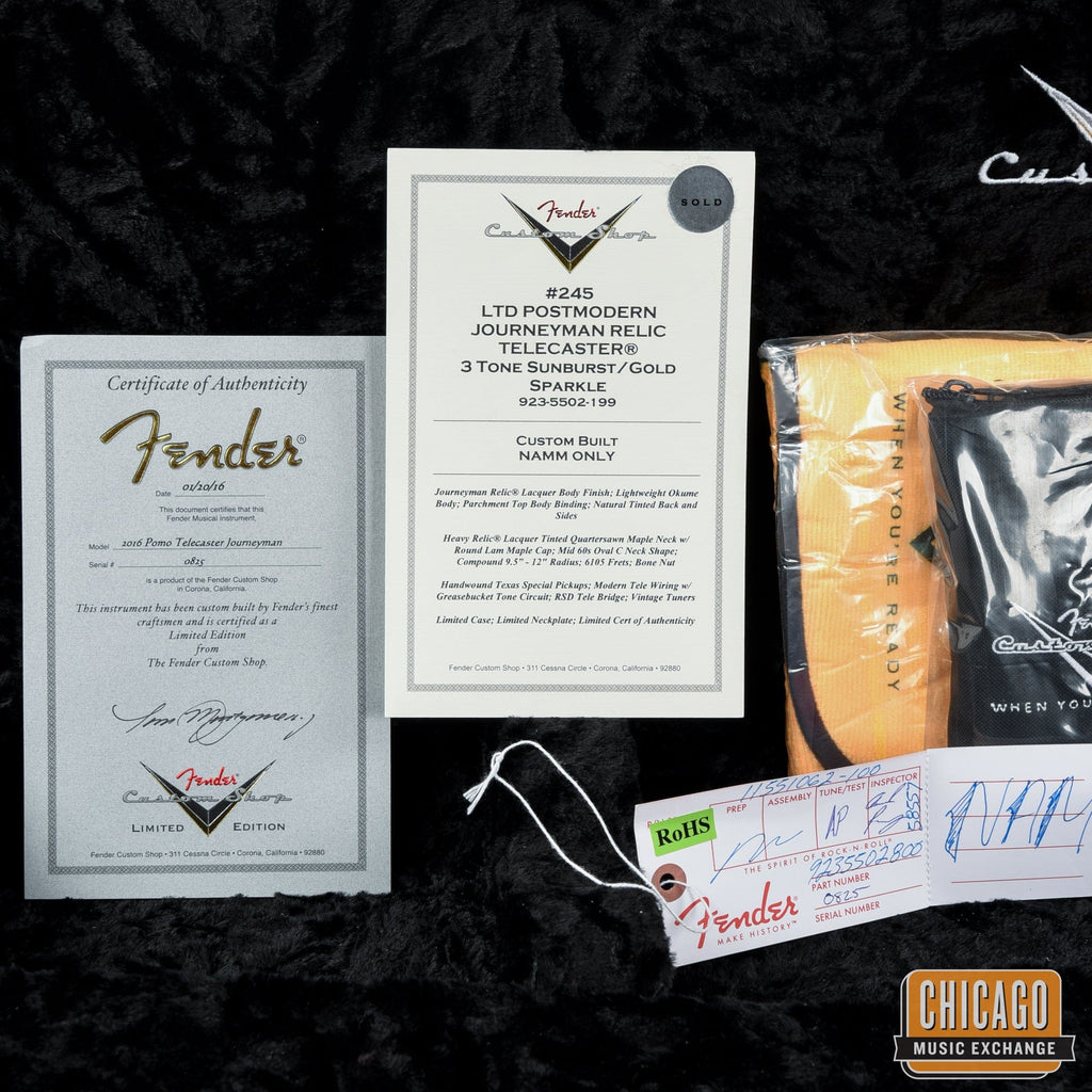 Fender Custom Shop Limited Edition Postmodern Telecaster Journeyman Relic 3-Tone Sunburst Sparkle - View 12 |