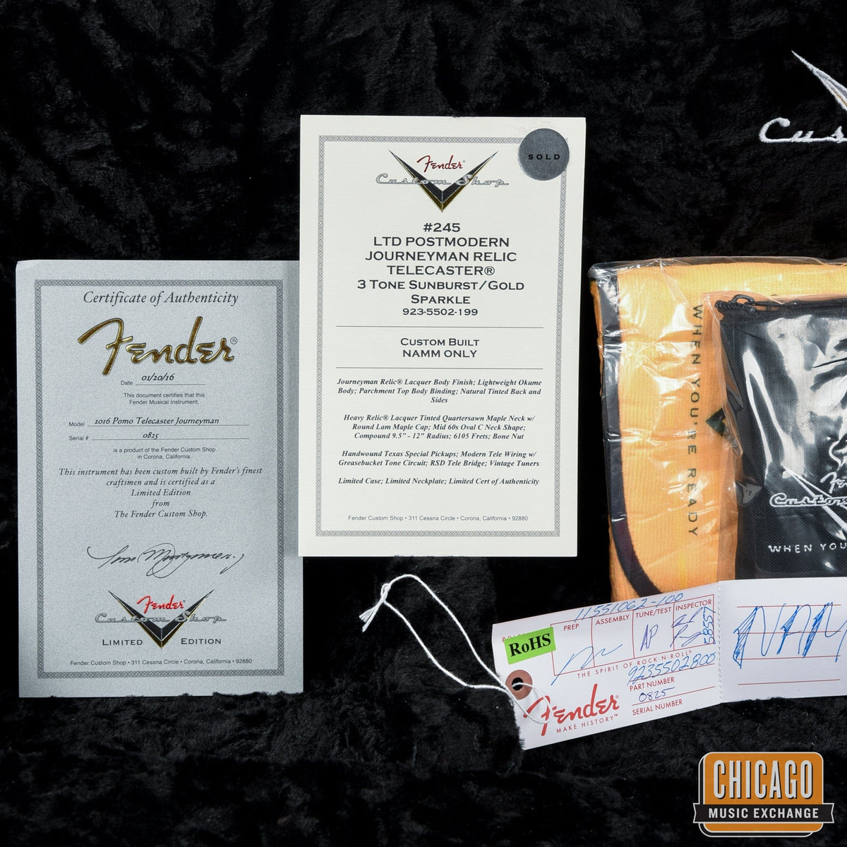 Fender Custom Shop Limited Edition Postmodern Telecaster Journeyman Relic 3-Tone Sunburst Sparkle - View 12 |