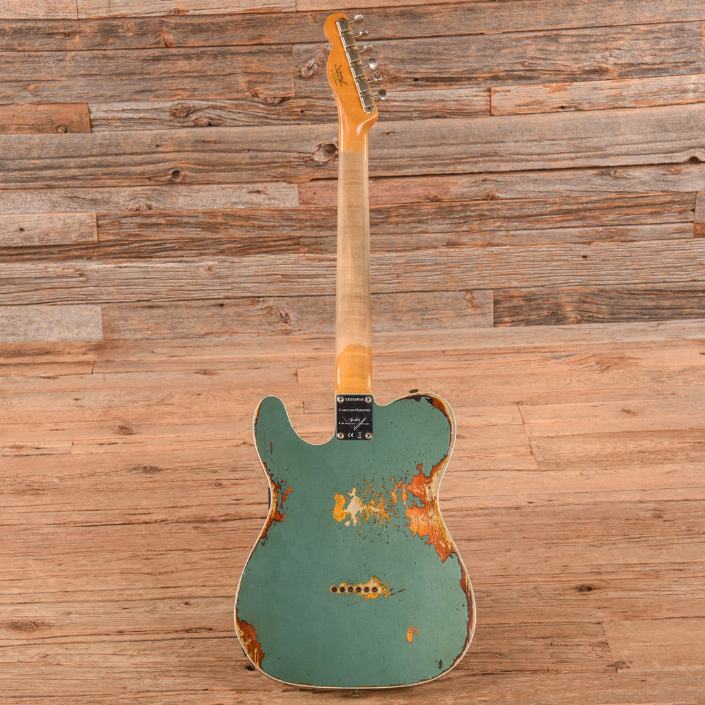 Fender Custom Telecaster Metallic Blue over 3-Color Sunburst - Zac Brown - View 5 | MusicMarket