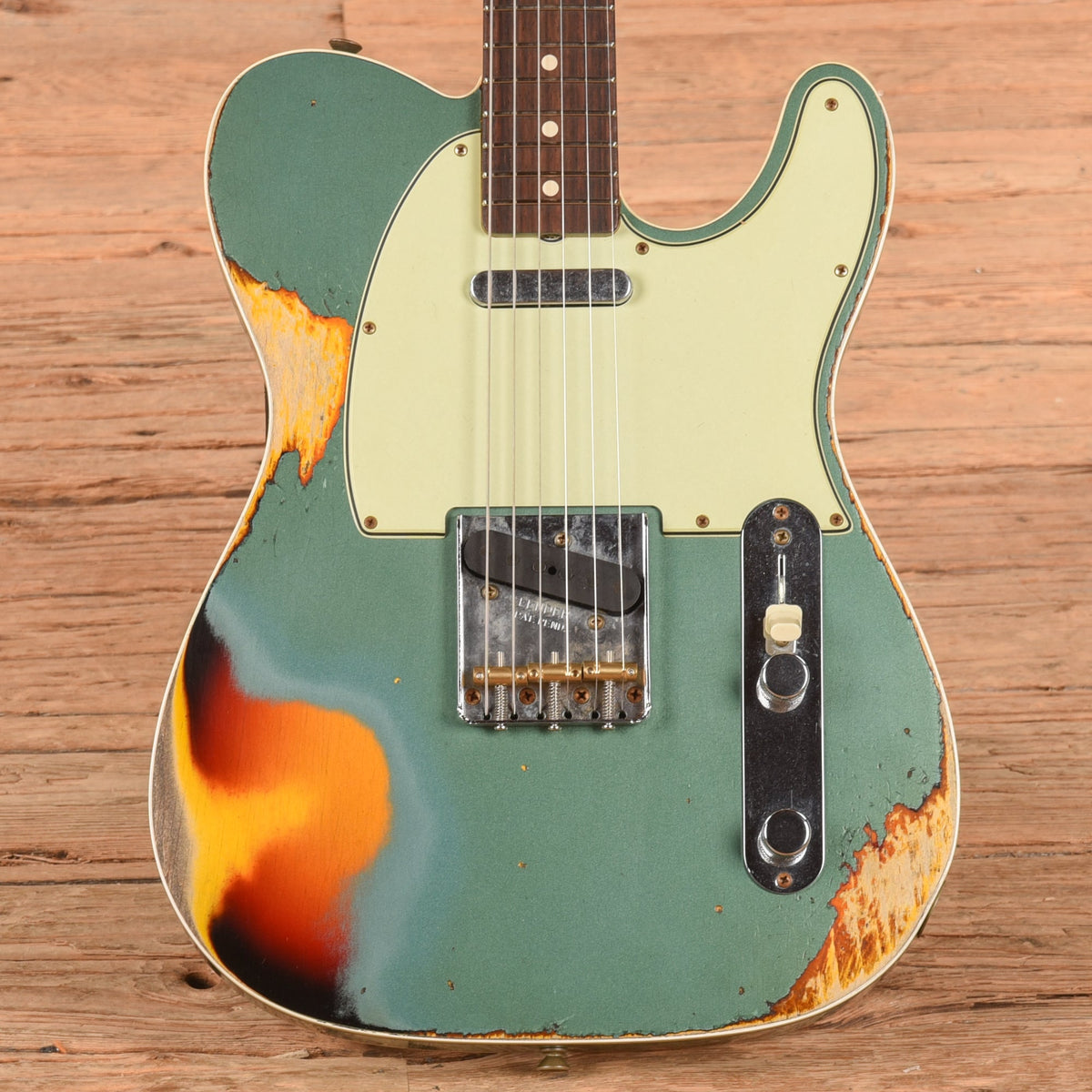 Fender Custom Telecaster Metallic Blue over 3-Color Sunburst - Zac Brown - MusicMarket