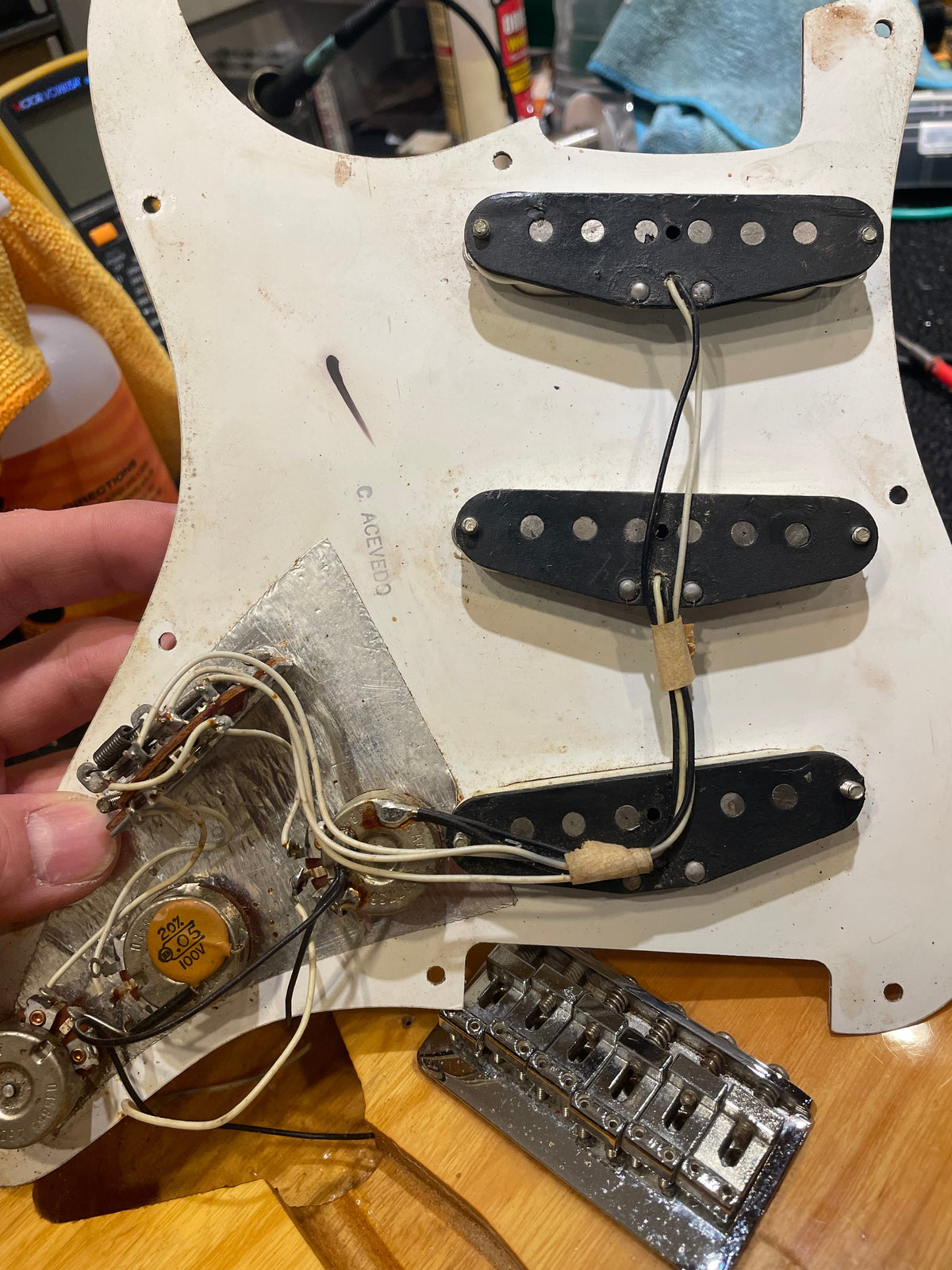 Fender Stratocaster Natural 1973 - Zac Brown - View 10 | MusicMarket