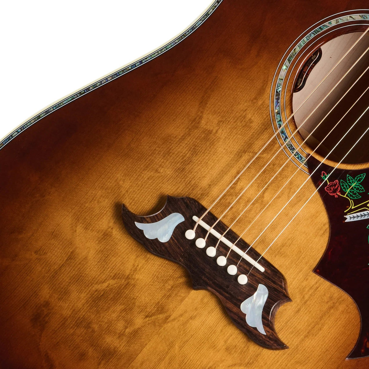 Gibson Custom Shop Limited Edition Dove Anniversary Acoustic Electric Guitar - Cremona Burst - View 8 | MusicMarket