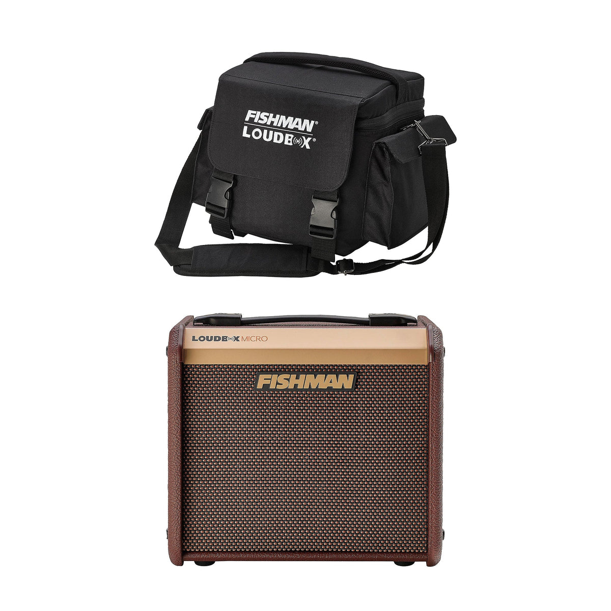 Fishman Loudbox Micro 40w Acoustic Instrument Amp and Micro Deluxe Carry Bag Bundle - MusicMarket