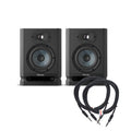Focal Alpha 50 Evo 2-Way 5" Active Studio Monitor Pair and (2) TRS Cable Bundle - MusicMarket