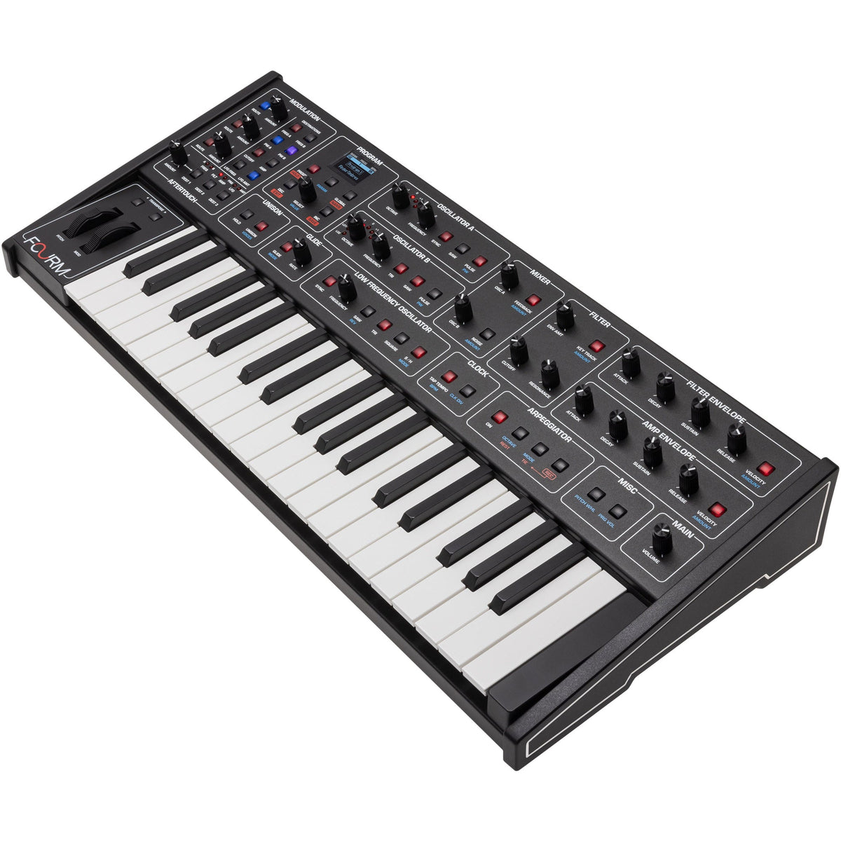 Sequential Fourm 37-Key 4 Voice Analog Synthesizer w/ Polyphonic Aftertouch - View 2 | MusicMarket