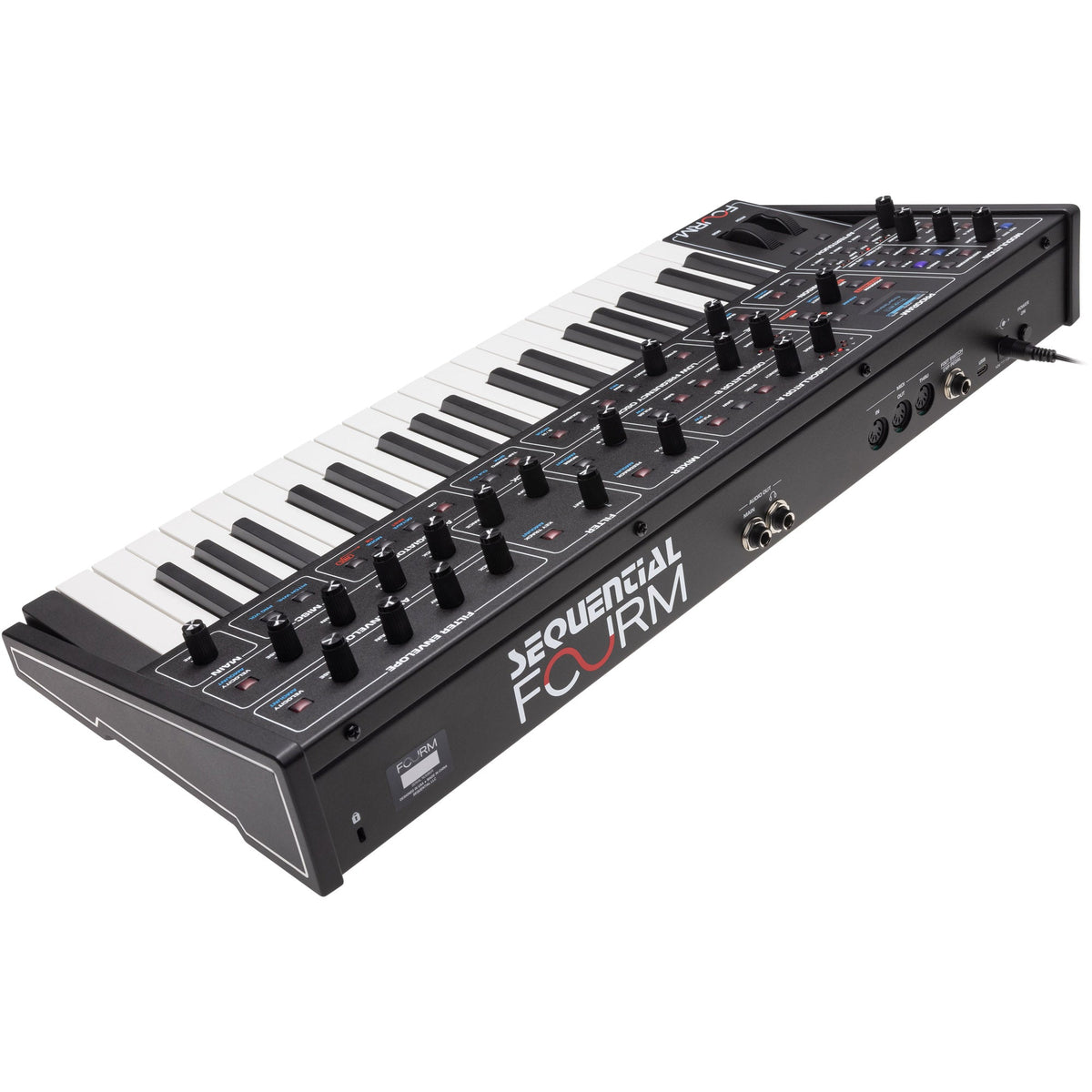 Sequential Fourm 37-Key 4 Voice Analog Synthesizer w/ Polyphonic Aftertouch - View 6 | MusicMarket