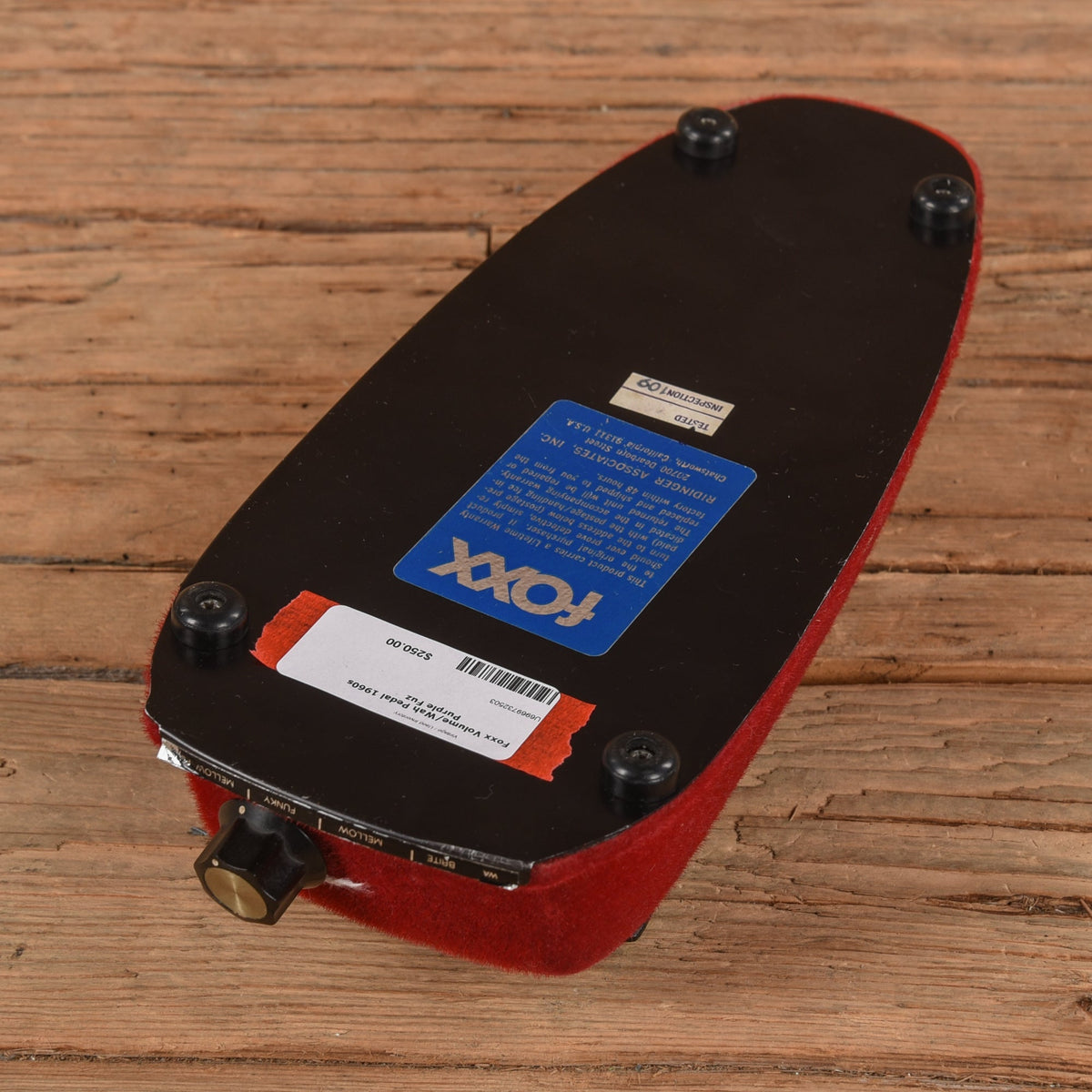 Foxx Volume/Wah Pedal Purple Fuz 1960s - View 2 | MusicMarket