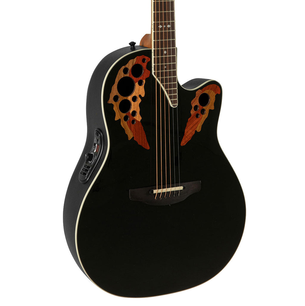 Ovation Pro Series Standard Elite Acoustic Electric Guitar - Black - MusicMarket