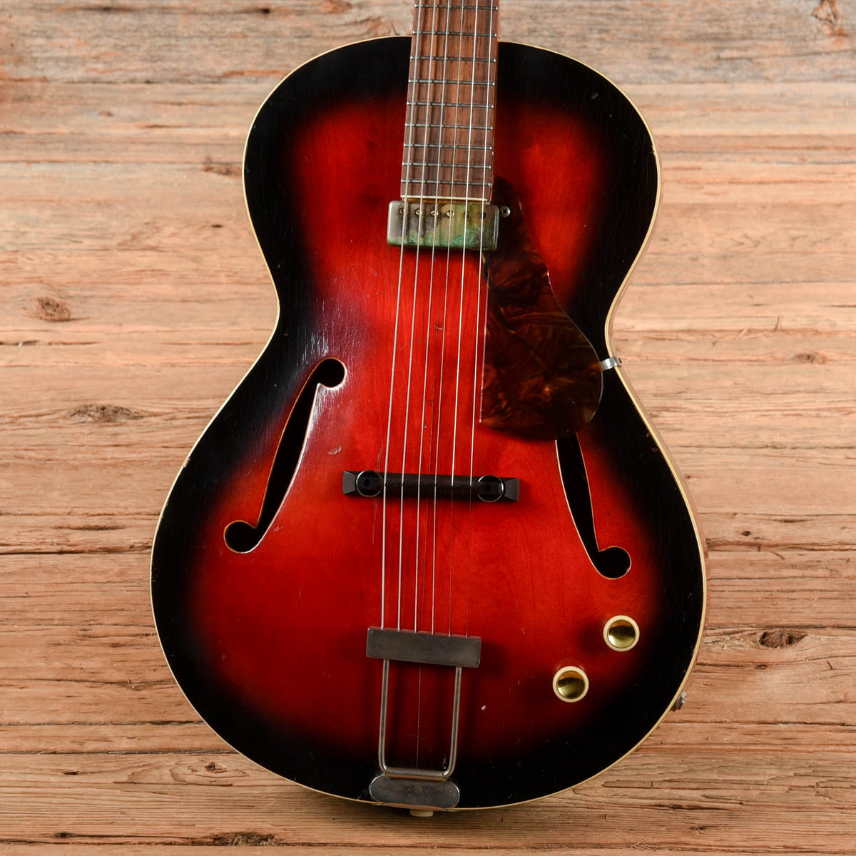 Framus 5/57 Studio Red Burst 1966 - View 2 | MusicMarket