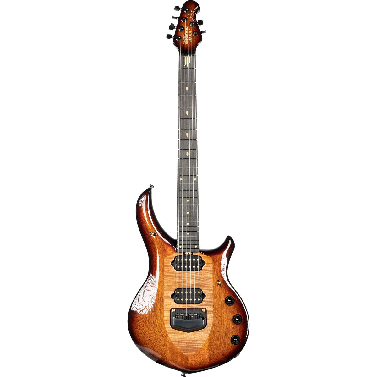 Music Man Majesty 6 20th Anniversary 6-String Electric Guitar in Honey Butter - View 2 | MusicMarket