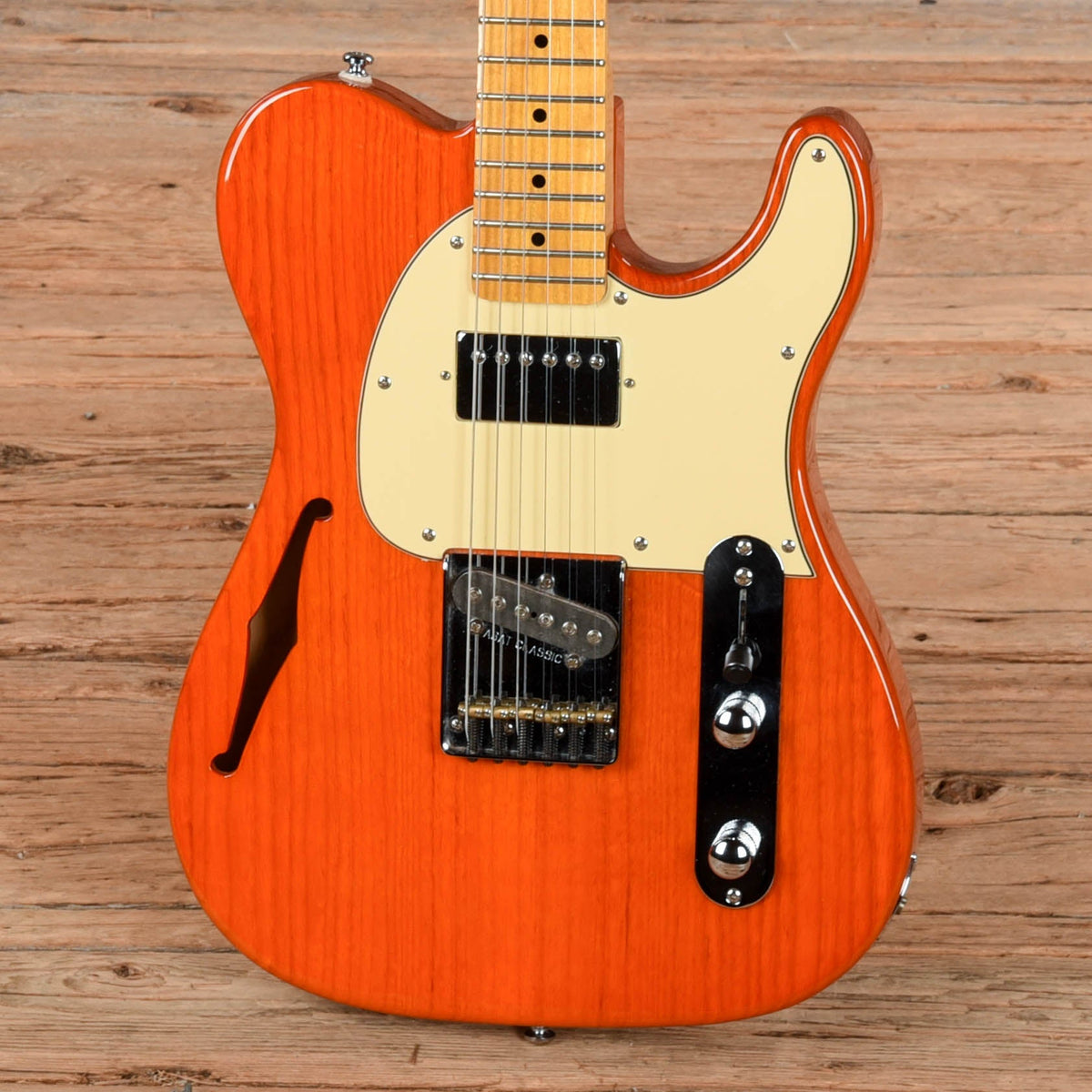 G&L Tribute Series ASAT Classic Bluesboy Semi-Hollow Transparent Orange - View 2 | MusicMarket
