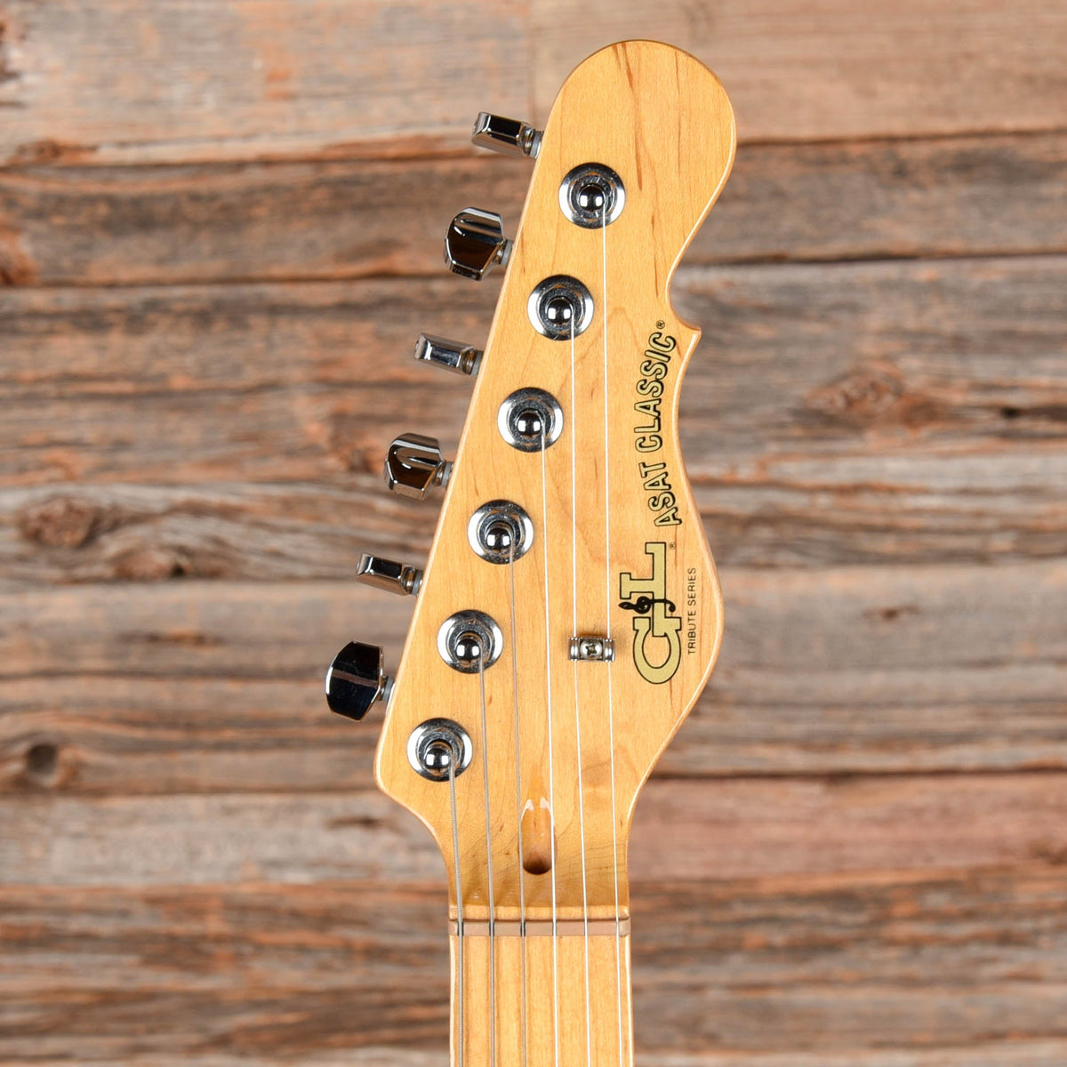 G&L Tribute Series ASAT Classic Bluesboy Semi-Hollow Transparent Orange - View 6 | MusicMarket
