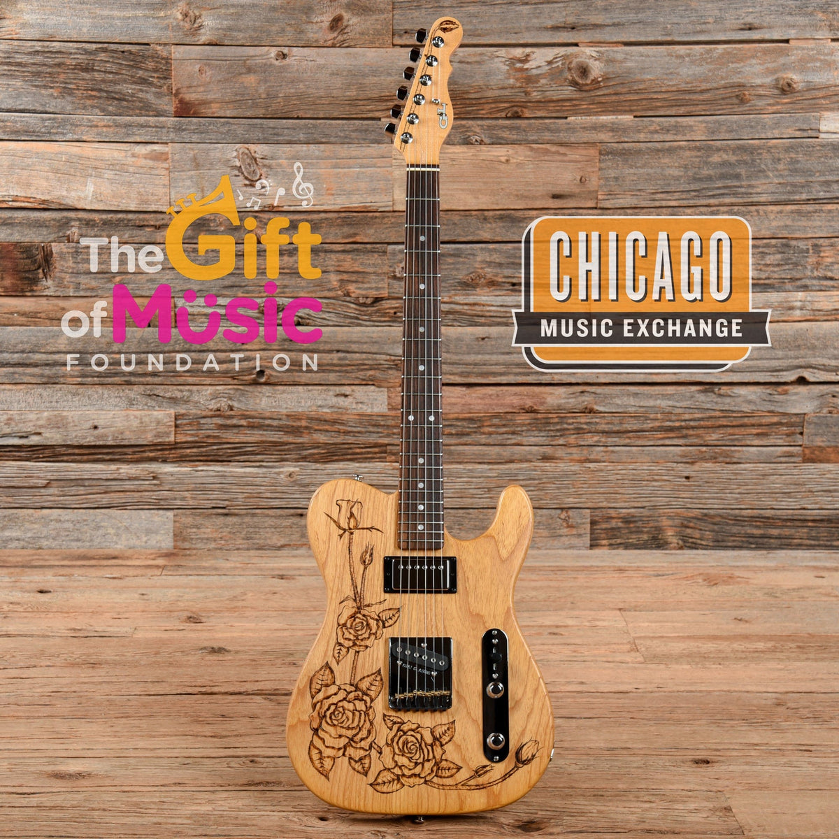 G&L ASAT Classic Bluesboy "The Roses" Limited Edition Tele Guitar - MusicMarket