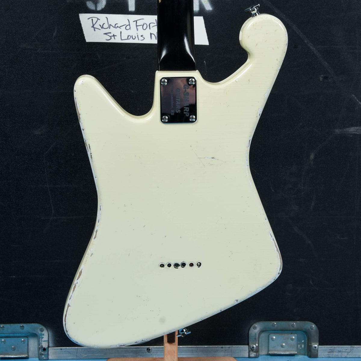 G-Sharp Fortus Signature Model Baritone Antique White Relic - View 4 | MusicMarket