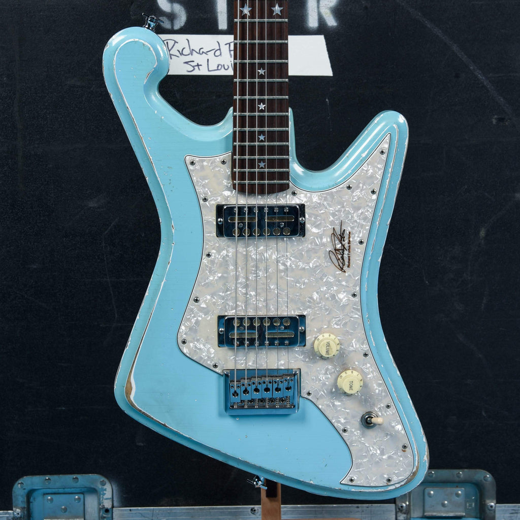 G-Sharp Fortus Signature Model Baritone Sonic Blue Relic - View 3 | MusicMarket