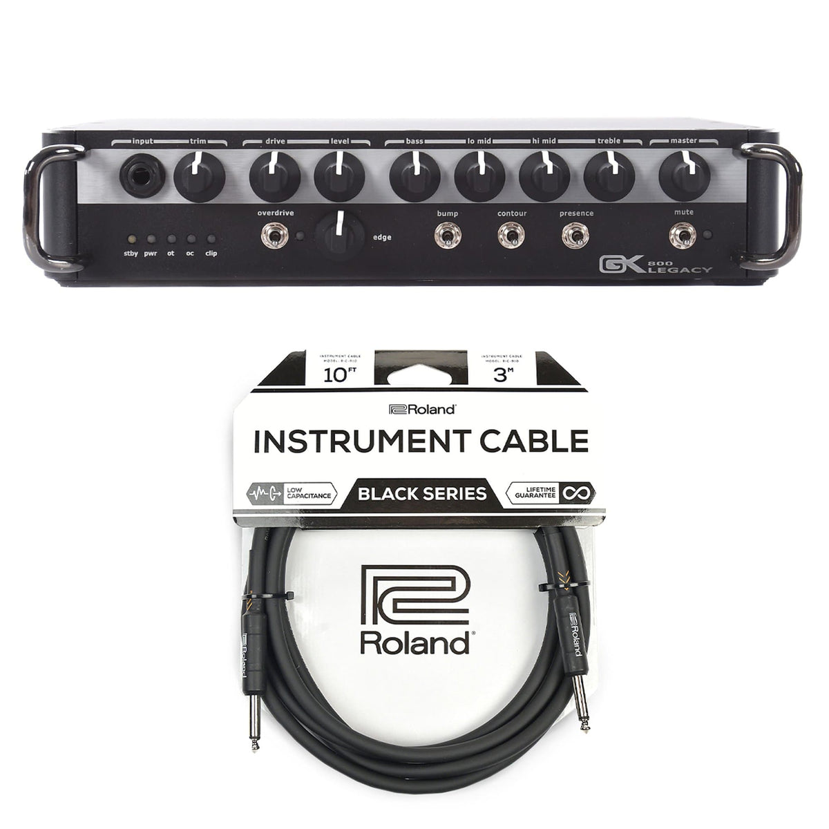 Gallien-Krueger Legacy 800 800W Ultra Light Bass Head Cable Bundle - MusicMarket