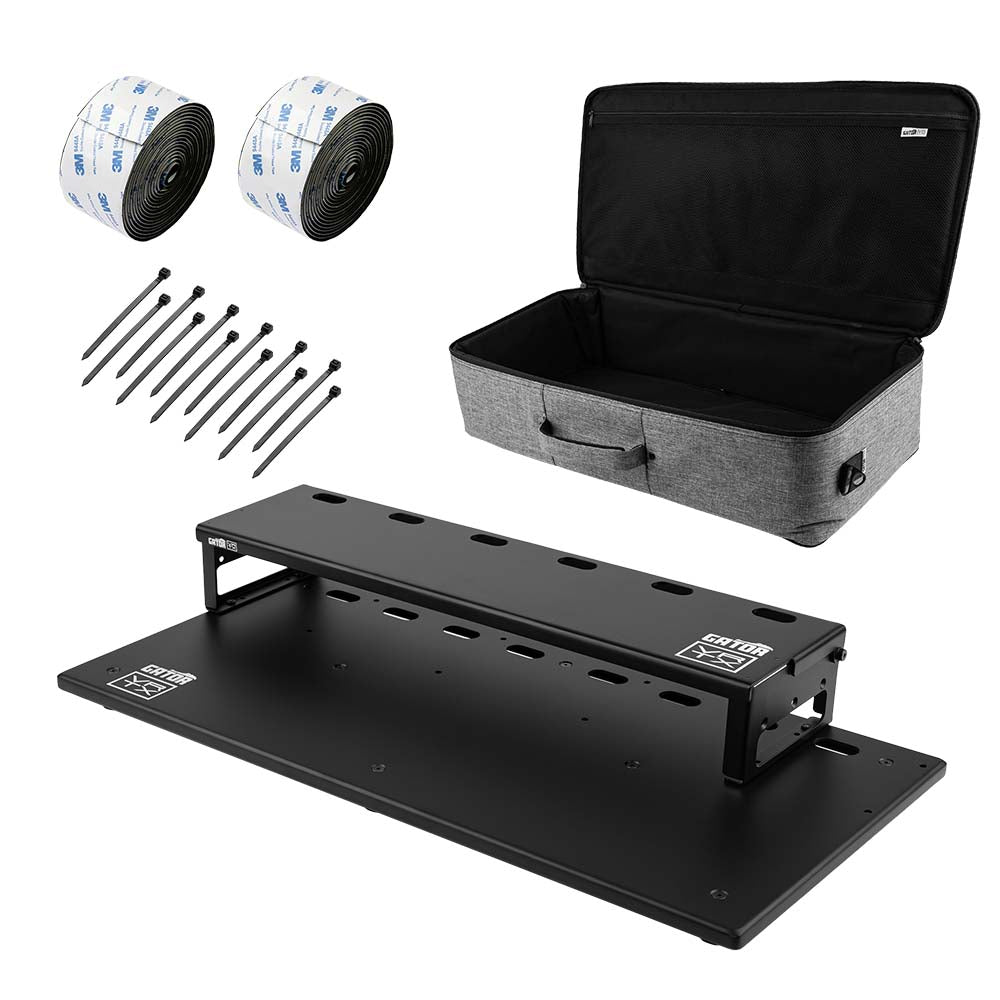 Gator Vertex GV-TC2713R2-GB Tour Compact 27" x 13" Pedalboard & Riser w/ Padded Gig Bag - View 4 | MusicMarket